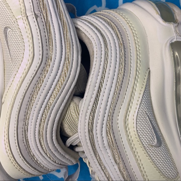Nike Air max 97 Women’s size 7.5 triple white vast grey wmns running shoes rare - Picture 5 of 11